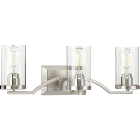 Lassiter Collection Brushed Nickel Three-Light Bath